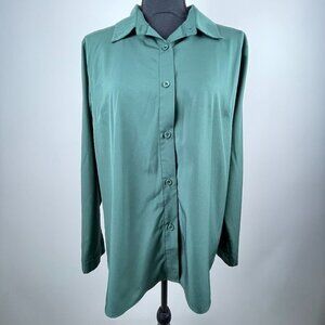 Meavor Hunter Green Blouse Size XL